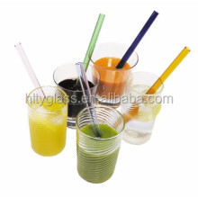 Excellent Material reusable custom printed glass straws borosilicate